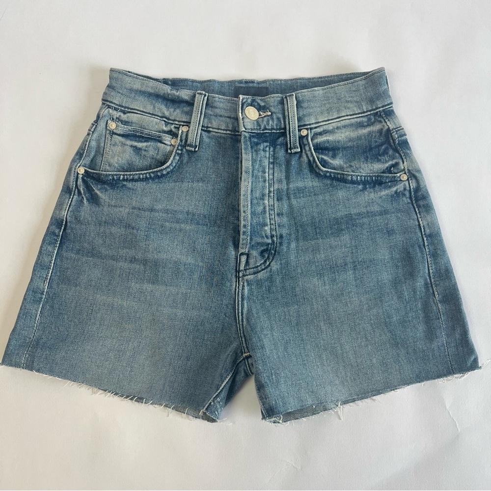 MOTHER High Waisted Hiker Hover Cut Off Shorts